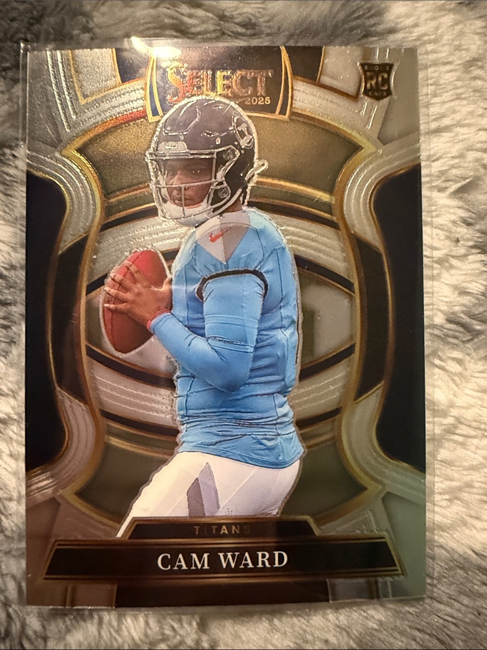 Panini Titans Card with Navy Blue and Gold Accents